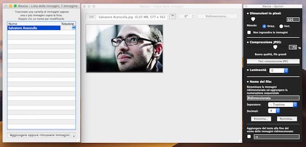 Come ridurre le dimensioni di una foto Mac