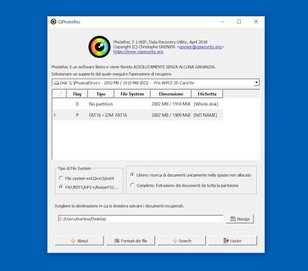 Programmi per SD card