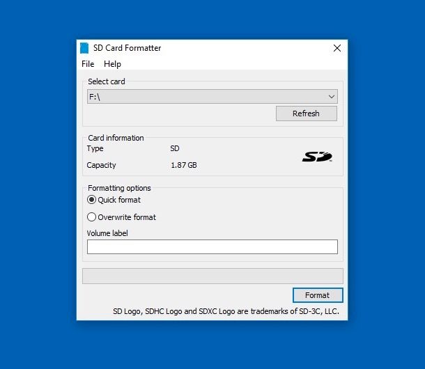 Programmi per SD card