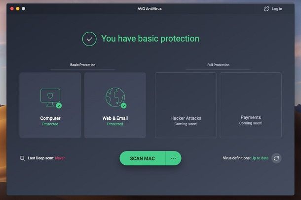 AVG Antivirus Free per Mac