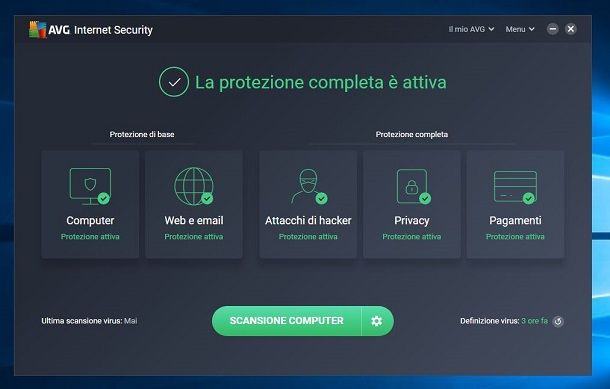 AVG Internet Security per Windows