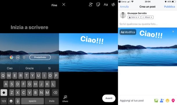 Scrivere sulle foto di Facebook