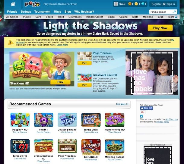 Giochi online gratis