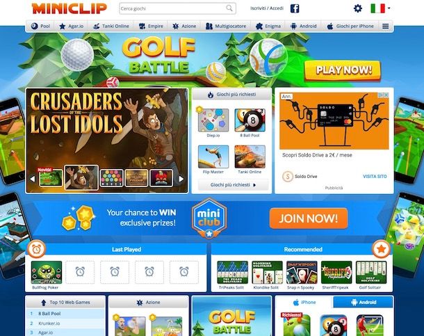 Giochi online gratis