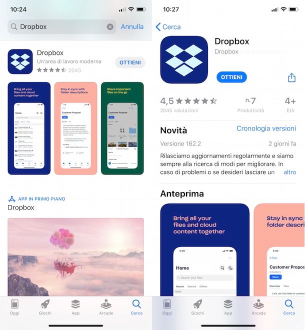 Come scaricare Dropbox su iPhone