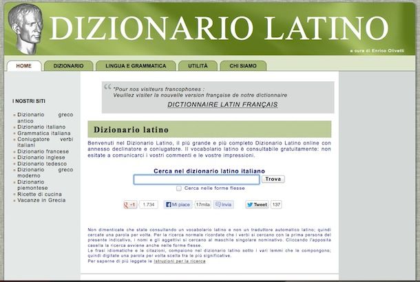 Versioni Di Latino Con Traduzione Dizionario latino | Salvatore Aranzulla
