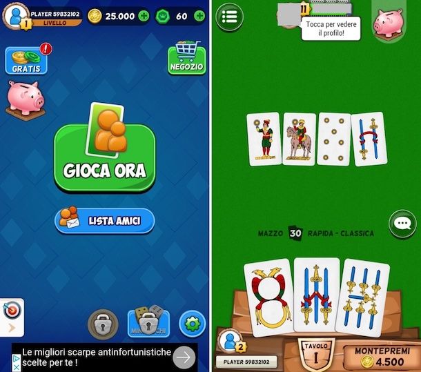 Gioco Scopa gratis