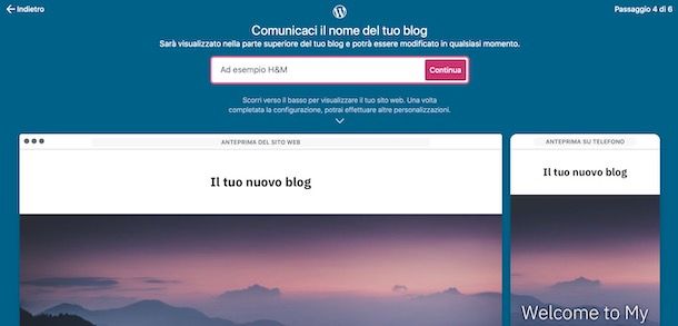 Creare un blog gratis con WordPress