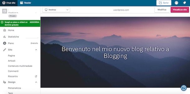 Sito gratis WordPress