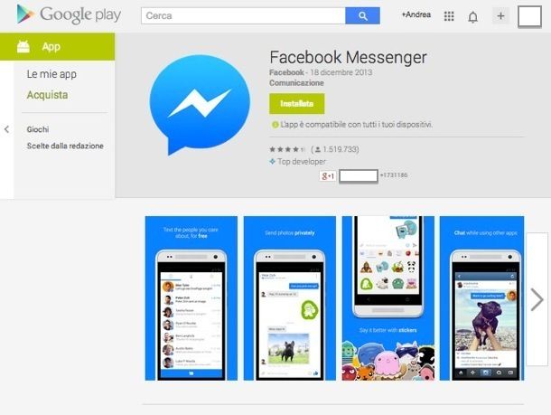 Applicazioni Android Social Network