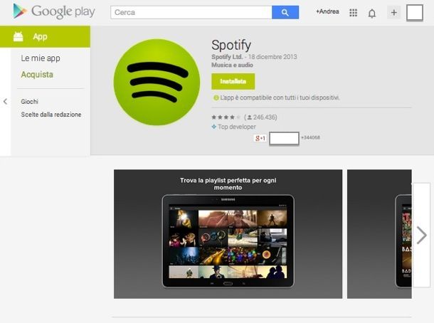 Applicazioni Android multimedia