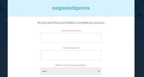 Creazione sito di ecommerce