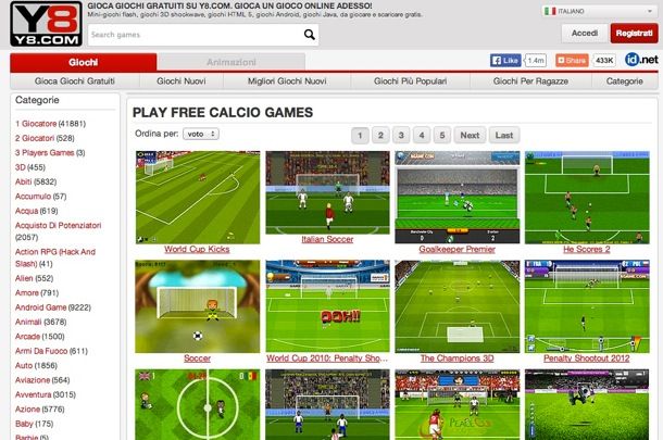 giochi di calcio