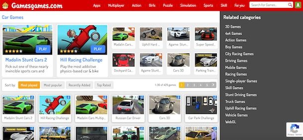 Giochi auto online