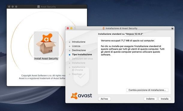 Installazione Avast Antivirus su Mac