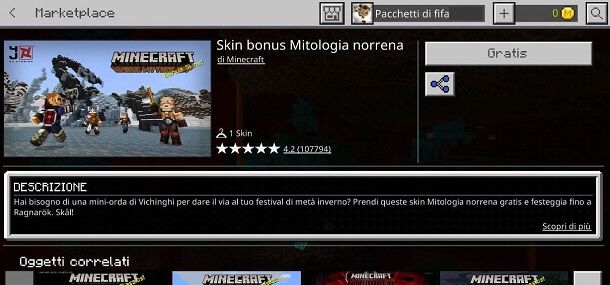 Mitologia Norrena skin Minecraft Bedrock