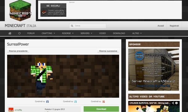 Come cambiare skin al personaggio di Minecraft  Salvatore 