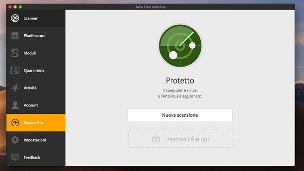 Avira Free Antivirus per Mac