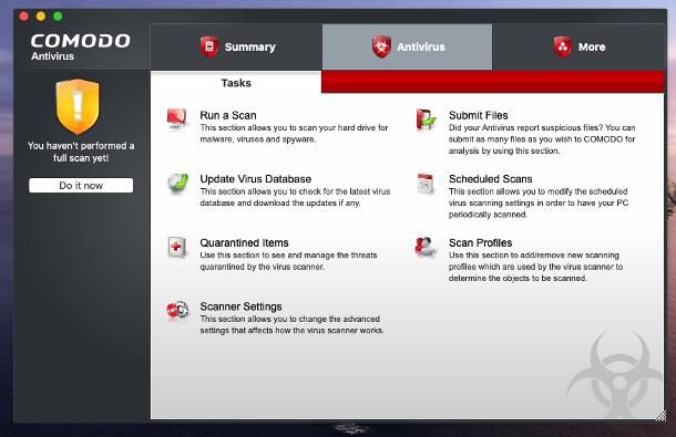 Come usare COMODO Antivirus