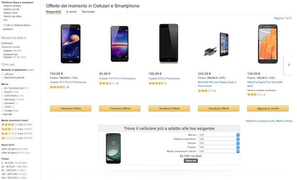 Confronto smartphone