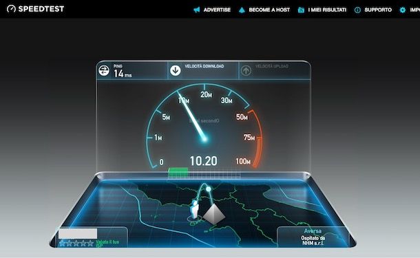 Speed Test Infostrada