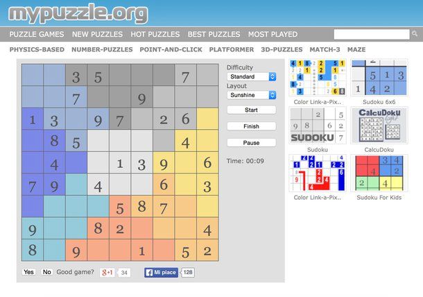 Sudoku on line
