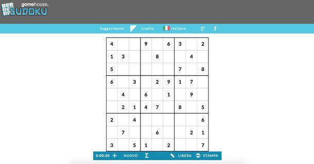 Sudoku on line