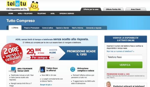 Offerte TeleTu