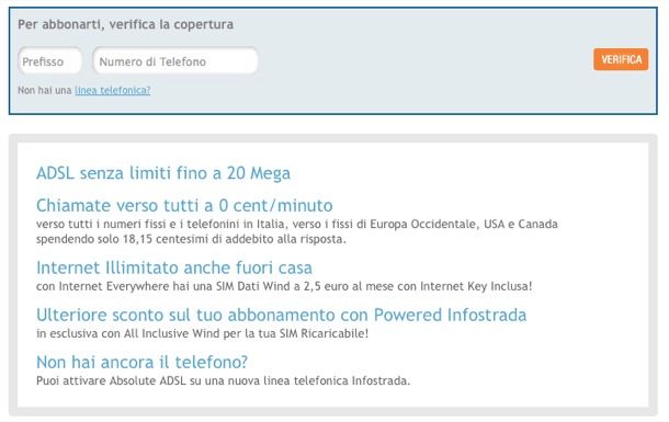 Test ADSL Wind Infostrada