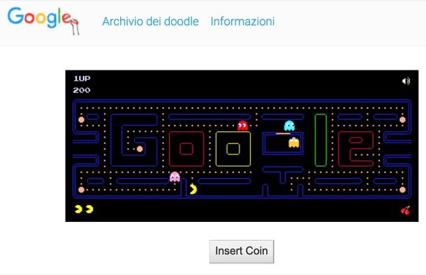 Google Doodle di Pacman