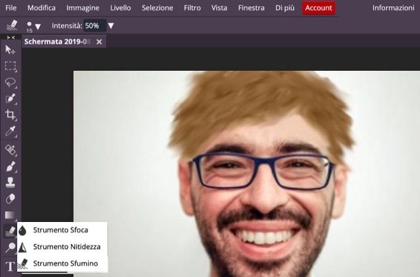 Fotoritocco online viso