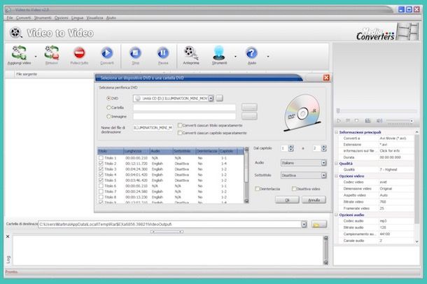 Convertire DVD in AVI