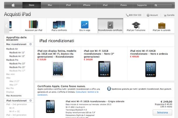 Offerte iPad  Salvatore Aranzulla