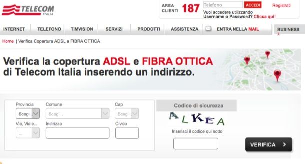 Test ADSL Alice