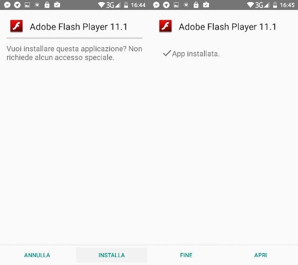 Adobe Flash Player per Android