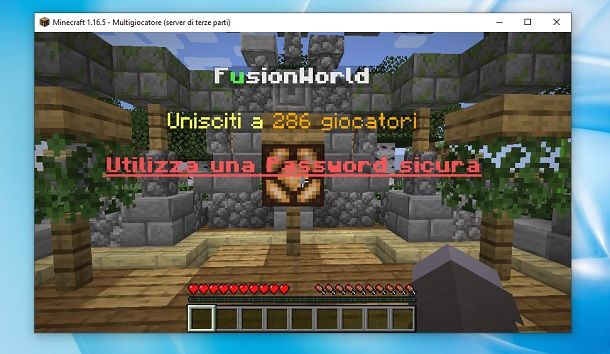 FusionWorld Minecraft Java