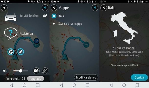 Scaricare mappe offline con TomTom