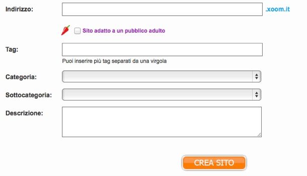 Spazio Web gratis