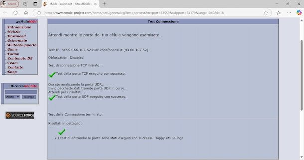 eMule ID basso con porte aperte