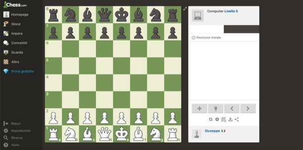 Gioco scacchi gratis on line