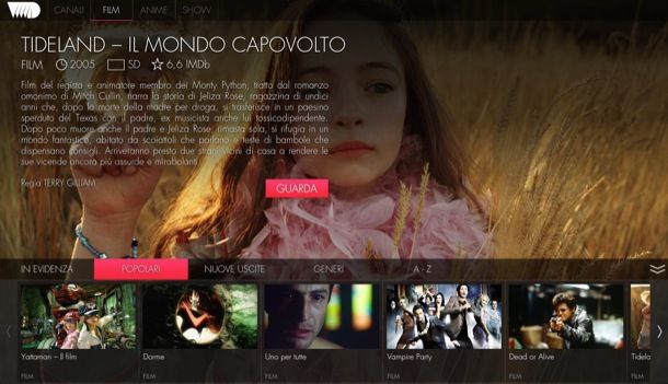 Film in streaming in italiano