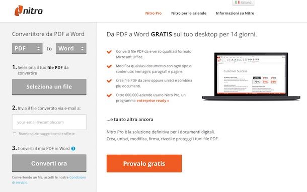 Convertitore PDF Word gratis