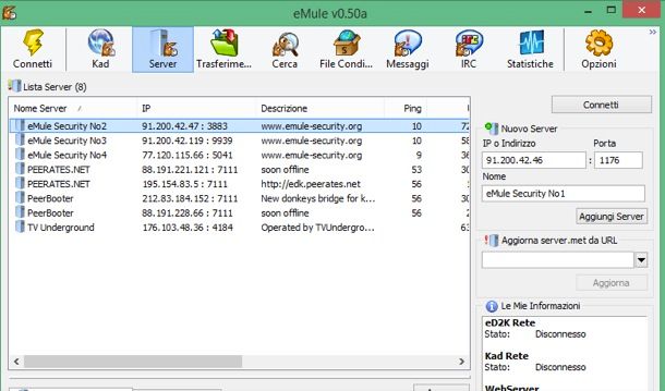 server per emule