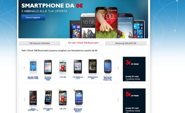Offerte TIM cellulari