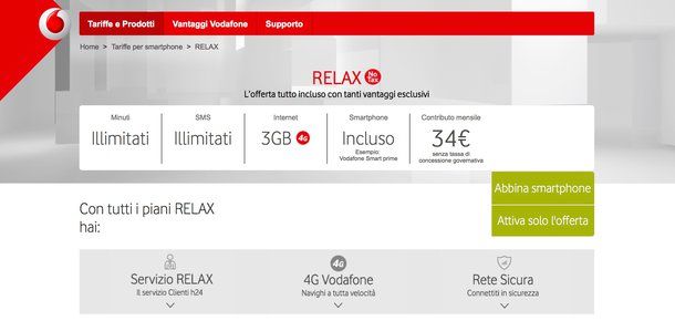 Passa a Vodafone ricaricabile