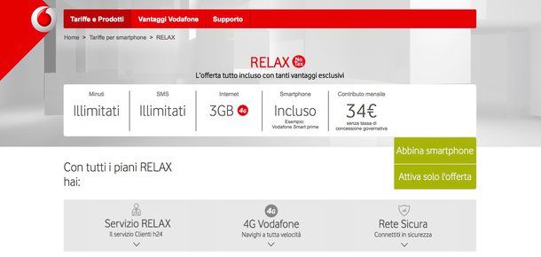 Passa a Vodafone ricaricabile