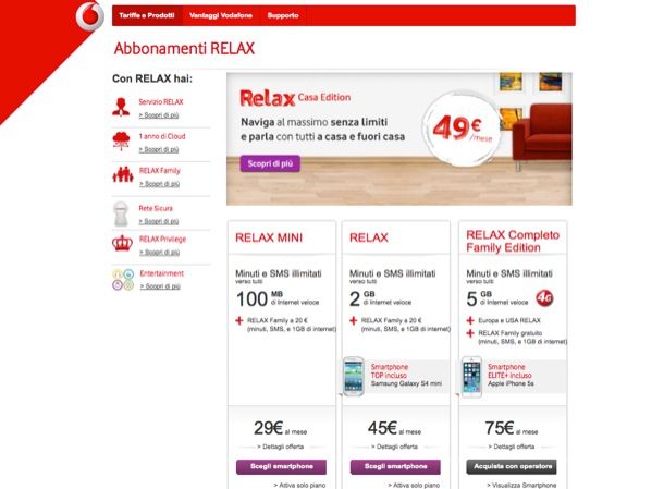 Vodafone Relax