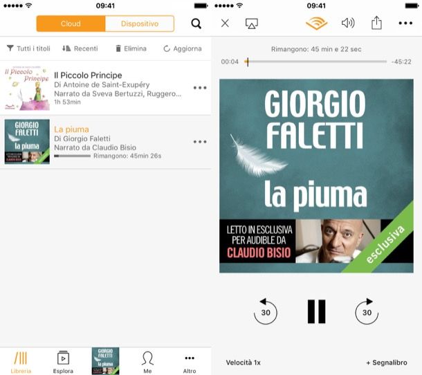 Audiolibri in italiano