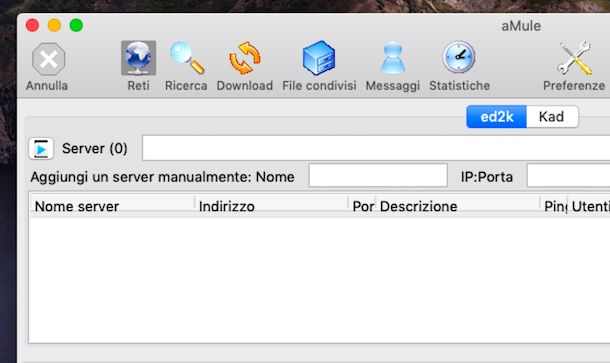 Aggiornare lista server aMule