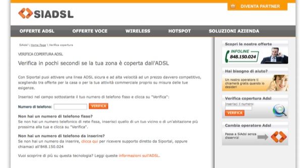 Copertura ADSL
